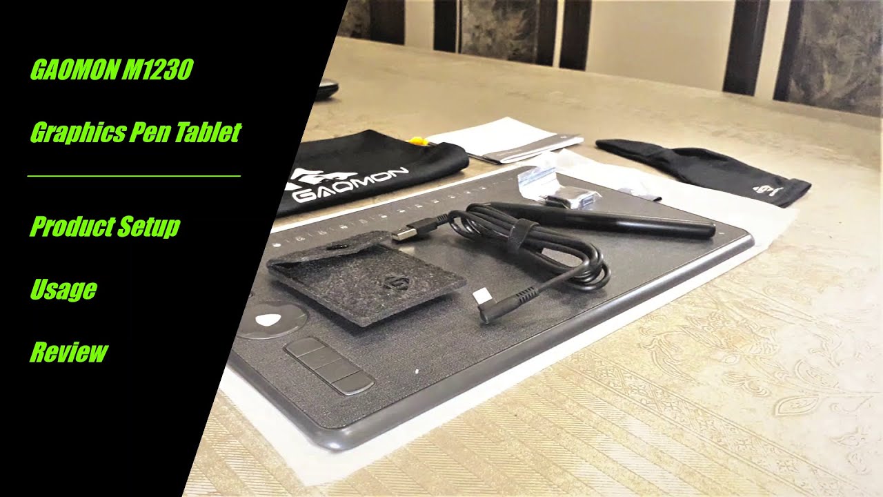 GAOMON M1230 | Product Setup, Usage & Review | Digital Pen Tablet for Painting/Writing