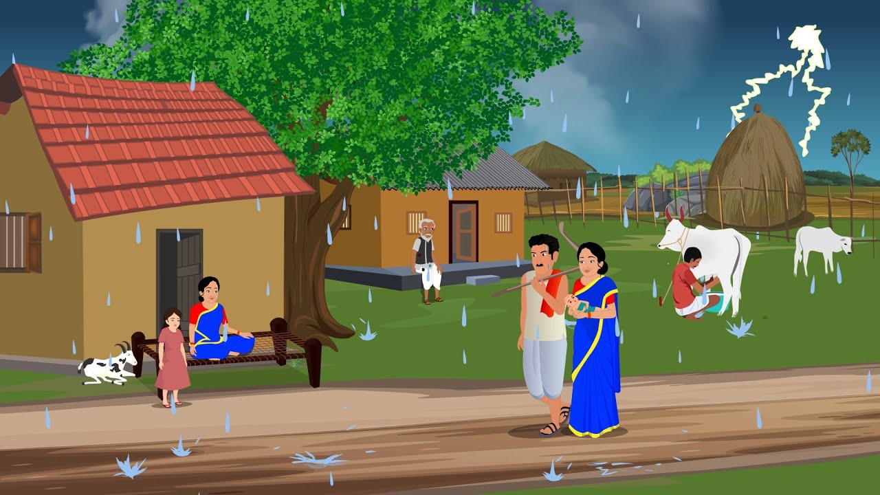 गरीब पर बारिश का कहर | Garib per Barish Ka Kahar | Moral Stories | Hindi Story @ReadyCartoonTV