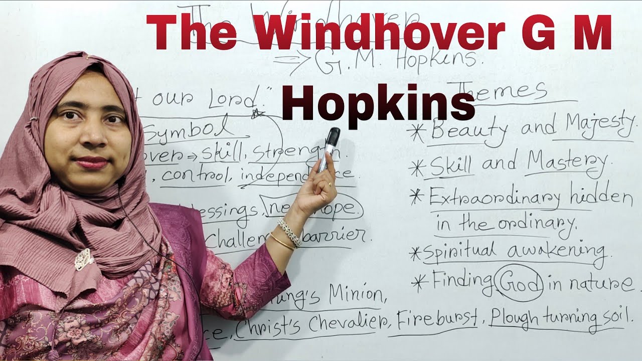 The Windhover by G. M. Hopkins | The Windhover By Gerard Manley Hopkins, Bengali lecture |