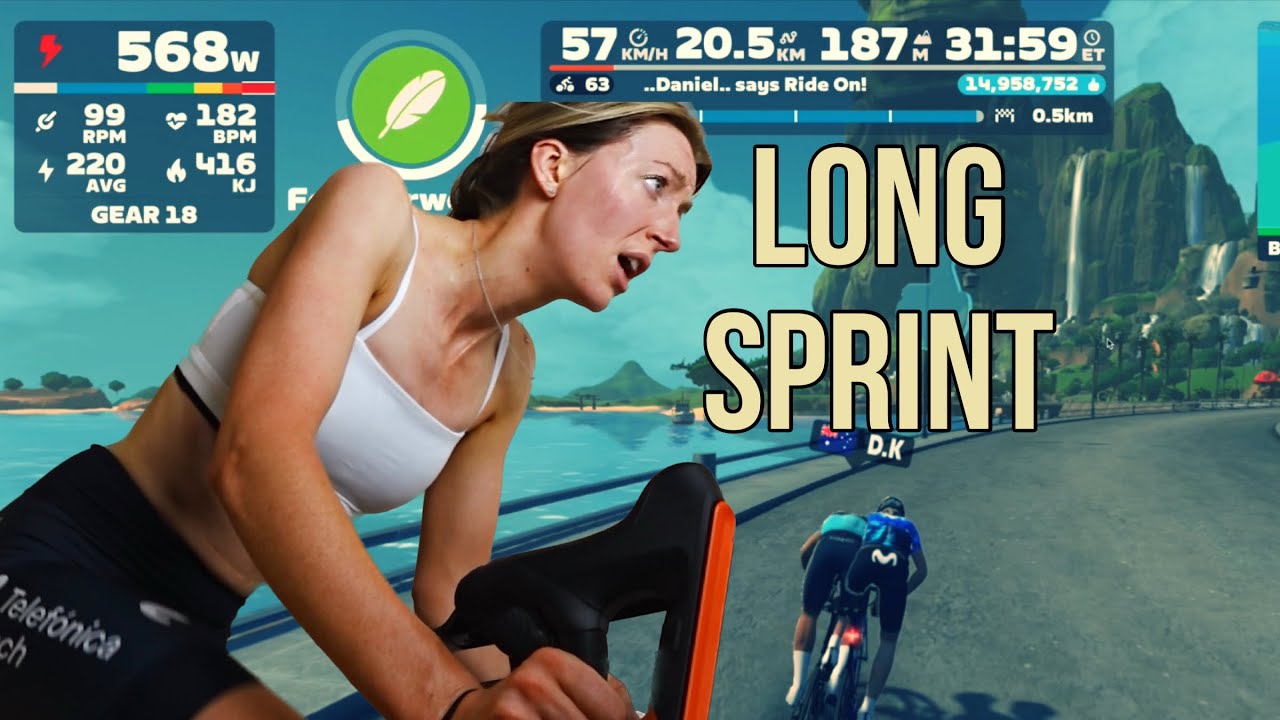 Тактика длинных спринтов на Zwift