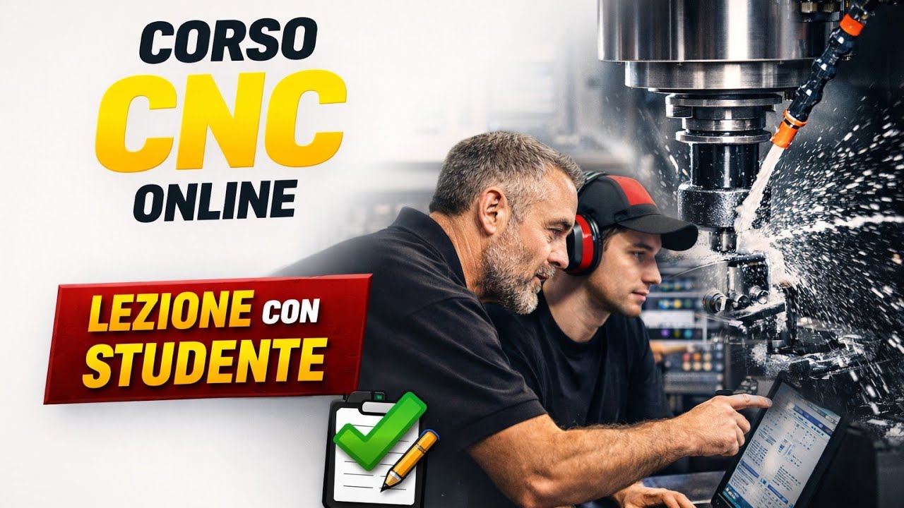 Corso CNC Online: Programmazione Fresa 3 Assi con Studente in Diretta | Scuola per Metalmeccanici