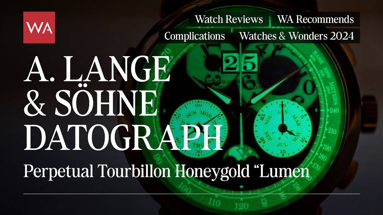 A. LANGE & SÖHNE Datograph Perpetual Tourbillon Honeygold “Lumen”. 25 years... Attention Watch Porn!