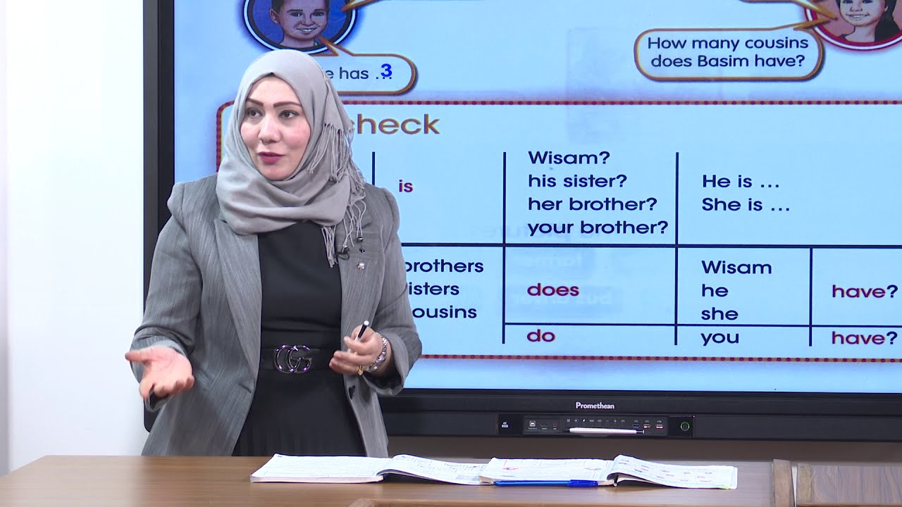 اللغة الانكليزية سادس ابتدائي الوحدة الاولى الدرس الاول والثاني