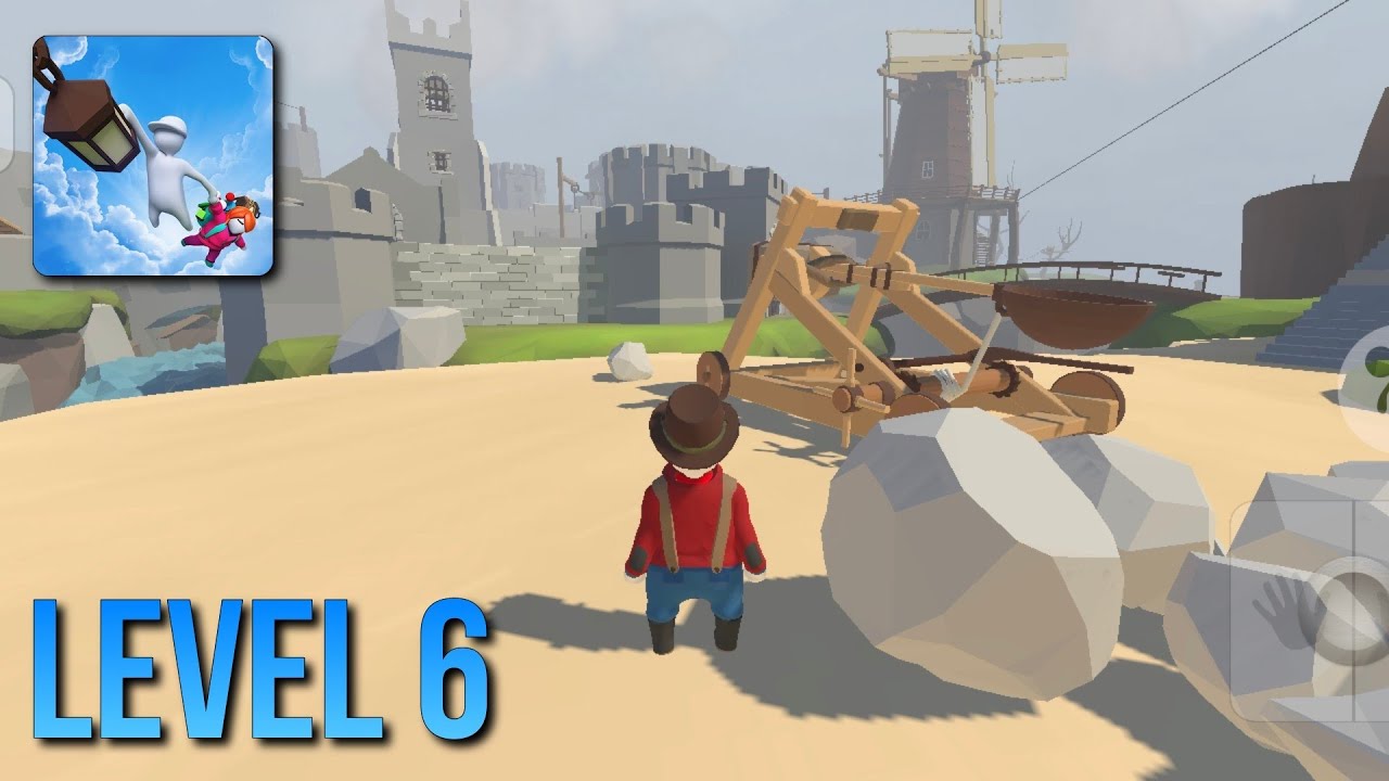 Human Fall Flat Mobile | Gameplay Walkthrough - (Level 6 : Castle)