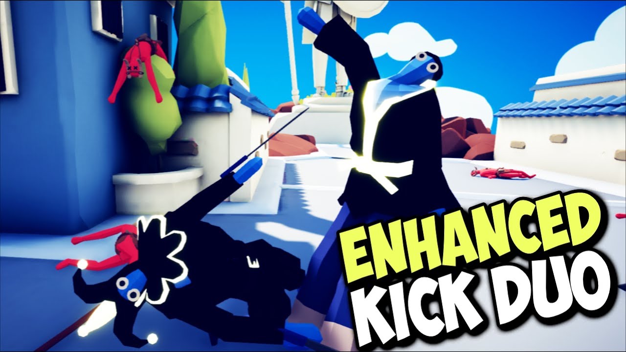 ENHANCED KICK DUO! Taekwondo & Jester vs Every Faction + Custom Units - TABS MODS GAMEPLAY