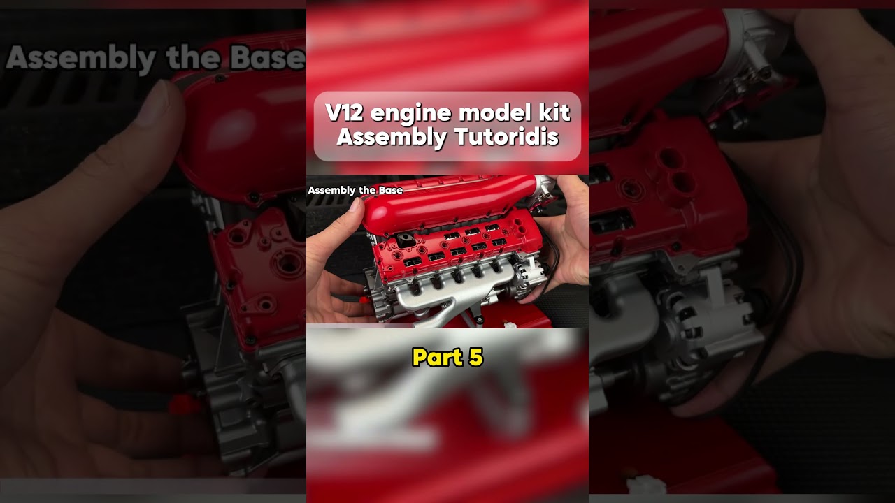 V12 engine midel kit #EngineModel #model #miniengine #engine #DIYKits