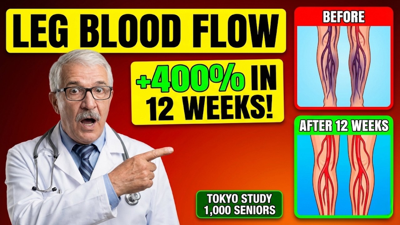 Over 60? 6 Vitamins That Restore Leg Circulation (B12 Increased Blood Flow 400%) | Senior Health