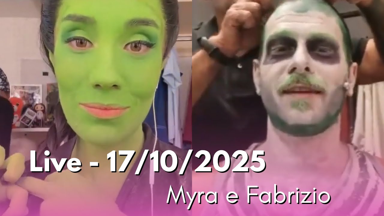 Live do dia 17 de outubro - Myra Ruiz nos bastidores de Wicked com Fabrizio Gorziza 