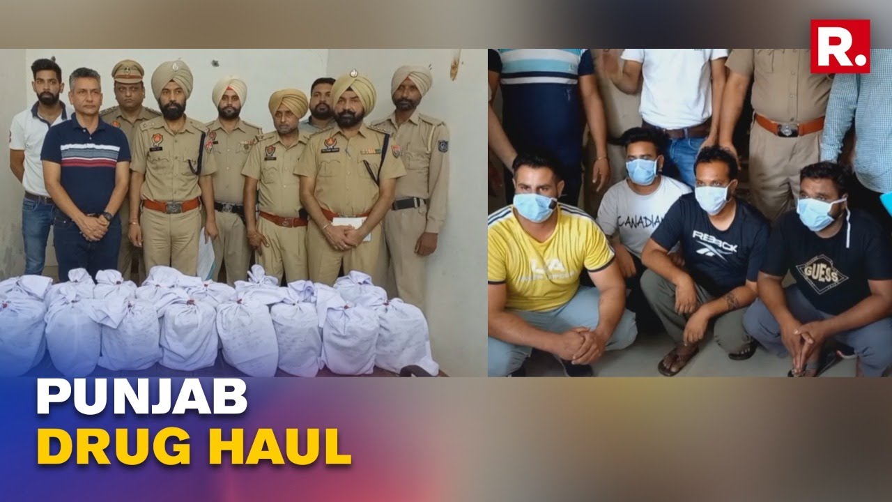 Punjab Police Busts Narco Terror Bid; Recovers 16 Kg Heroine In Gurdaspur, 4 Held