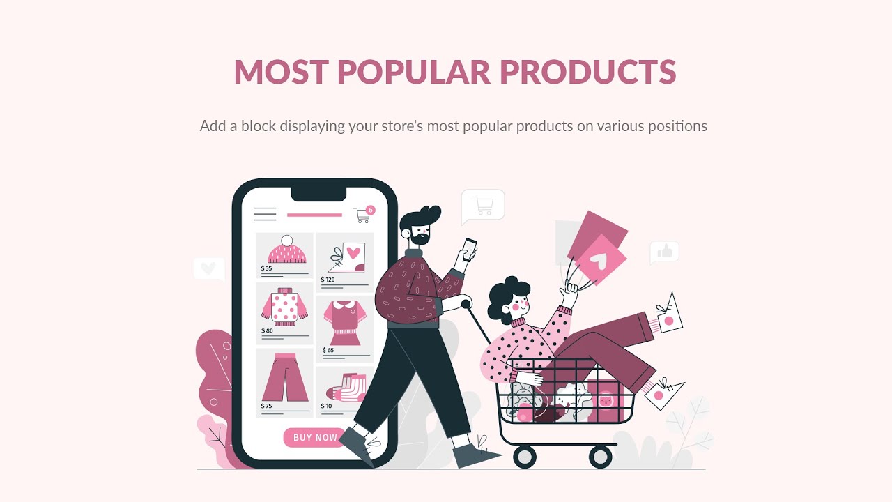 Most popular products block - free PrestaShop module