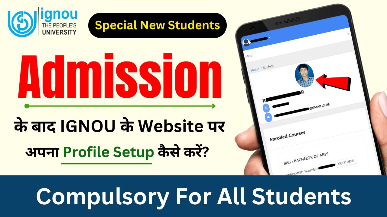 (Compulsory For All Students) IGNOU Student Account Kaise Banaye | IGNOU Student Portal Login