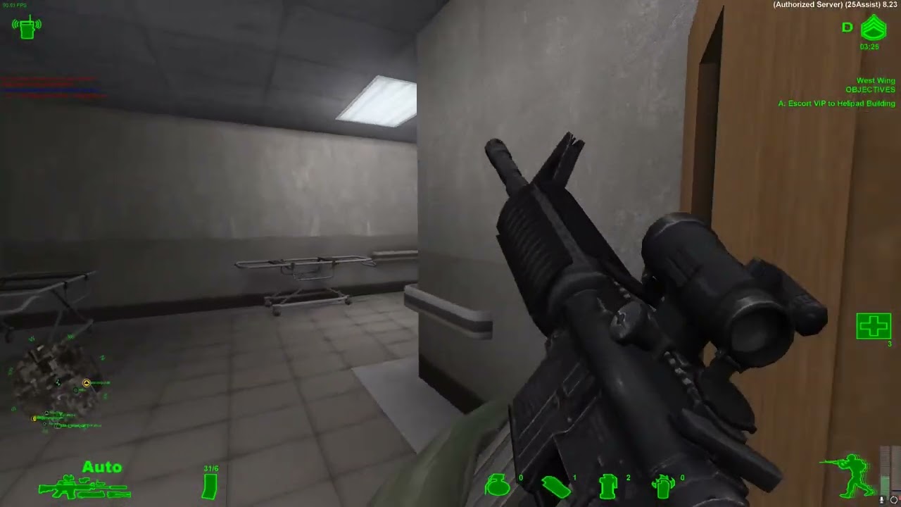 America's Army 2 - SF Hospital Gameplay