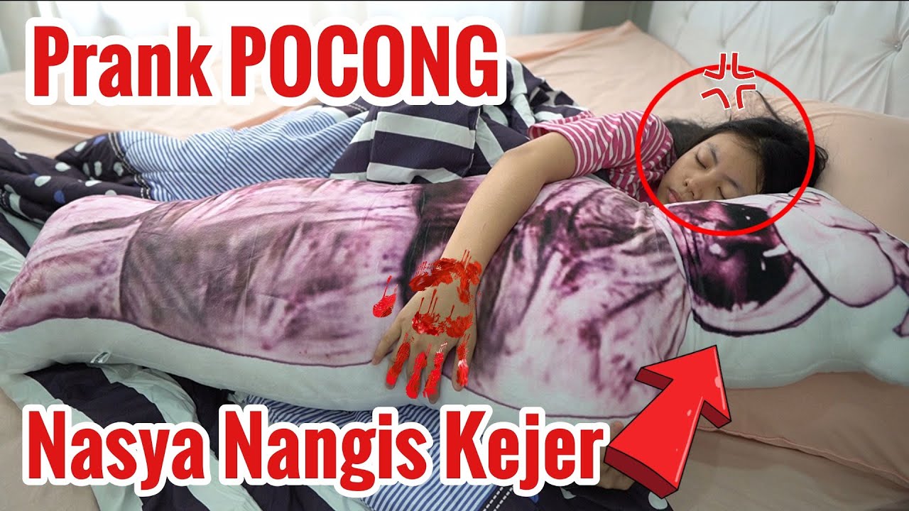 Nangis kejer!! Nasya di PRANK POCONG sama Mama  !! Mati Rasa!