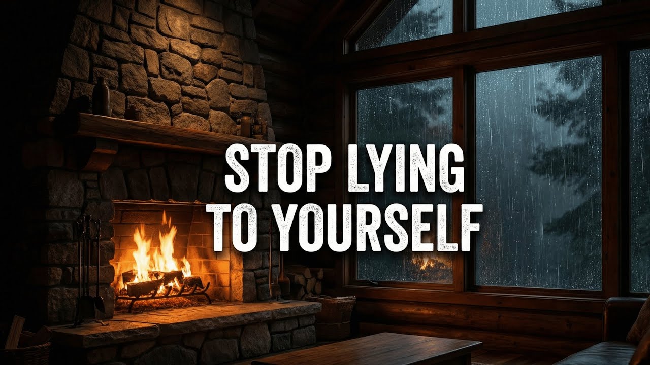 Deep Life Quotes for Sleep & Reflection: Rain & Fireplace Sounds | Stoic Advice