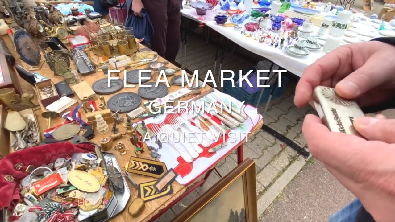 ドイツ骨董蚤の市へ行くGerman Flea Market 🇩🇪 | Antique & Vintage Market in Germany | 4K Natural Sound