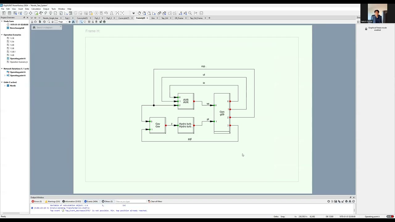 Power Factory Dyanmic Models: Importing models from Nordic 32 test systems to simple test system