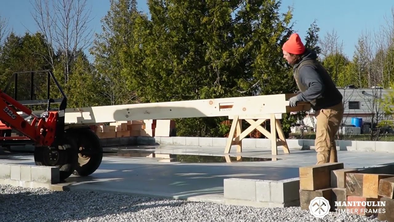 Timber Frame Garage Build: 8