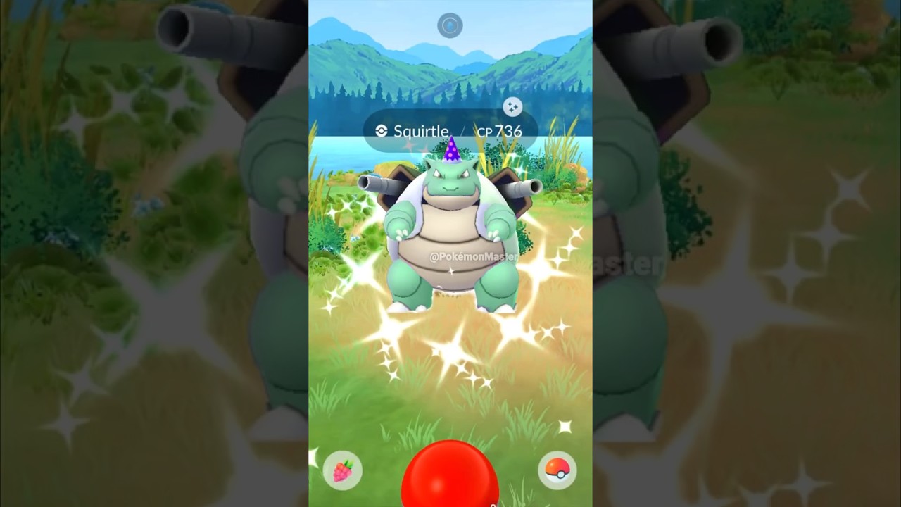 When I got ✨ Shiny Costume Turtle 🐢 Pokemon GO.