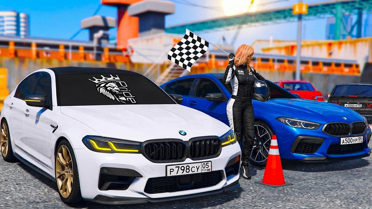 BMW M5 И BMW M8 НА УЛИЧНЫХ ГОНКАХ! МНЕ ПОДАРИЛИ ОПЕРСКИЙ ВАЗ 21099! - BLACK RUSSIA 🌊ВОТЕР