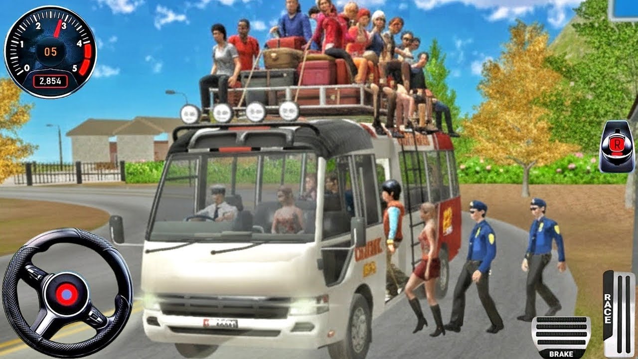 Minibus Offroad Bus Driver Simulator - Extreme Bus Games 2026 - Bus Game Andriod Gameplay