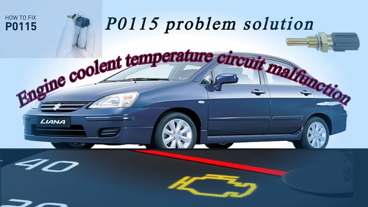 p0115 Engine coolant temperature sensor circuit problem solution|Suzuki liana p0115 #p0115 #suzuki