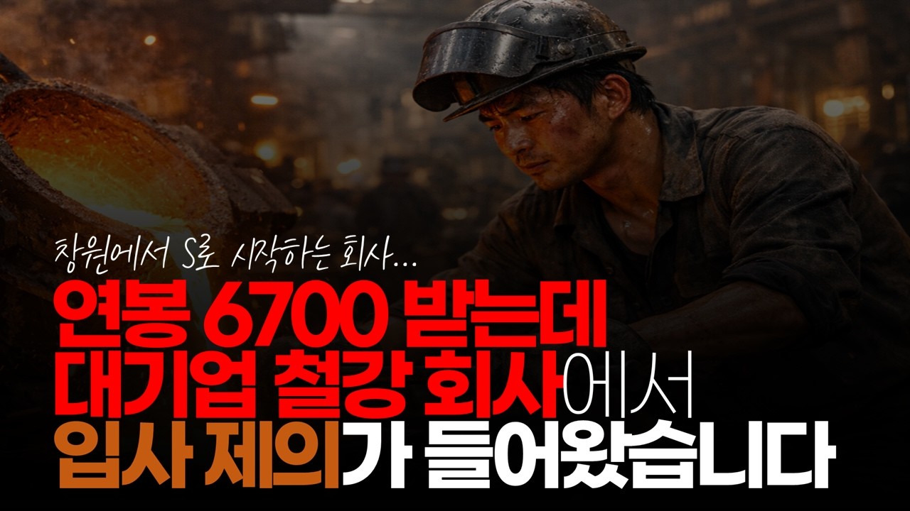 (※시청자사연) 지금 공장에서 연봉 6700 받는데 대기업 철강 회사에서 입사 제의가 들어왔습니다. 어쩌면 좋을까요? #주조공장 #대기업이직제의 #이직고민