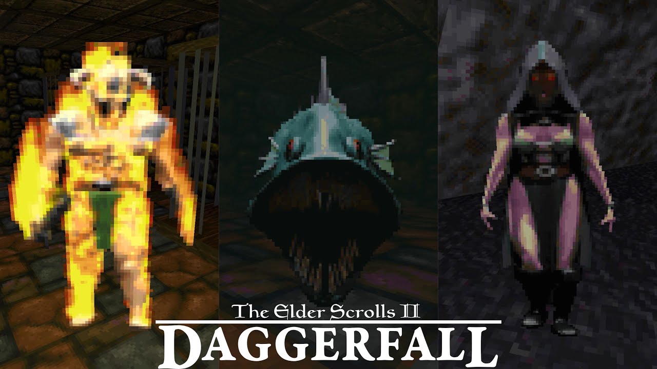 Every Single Daggerfall Enemy!