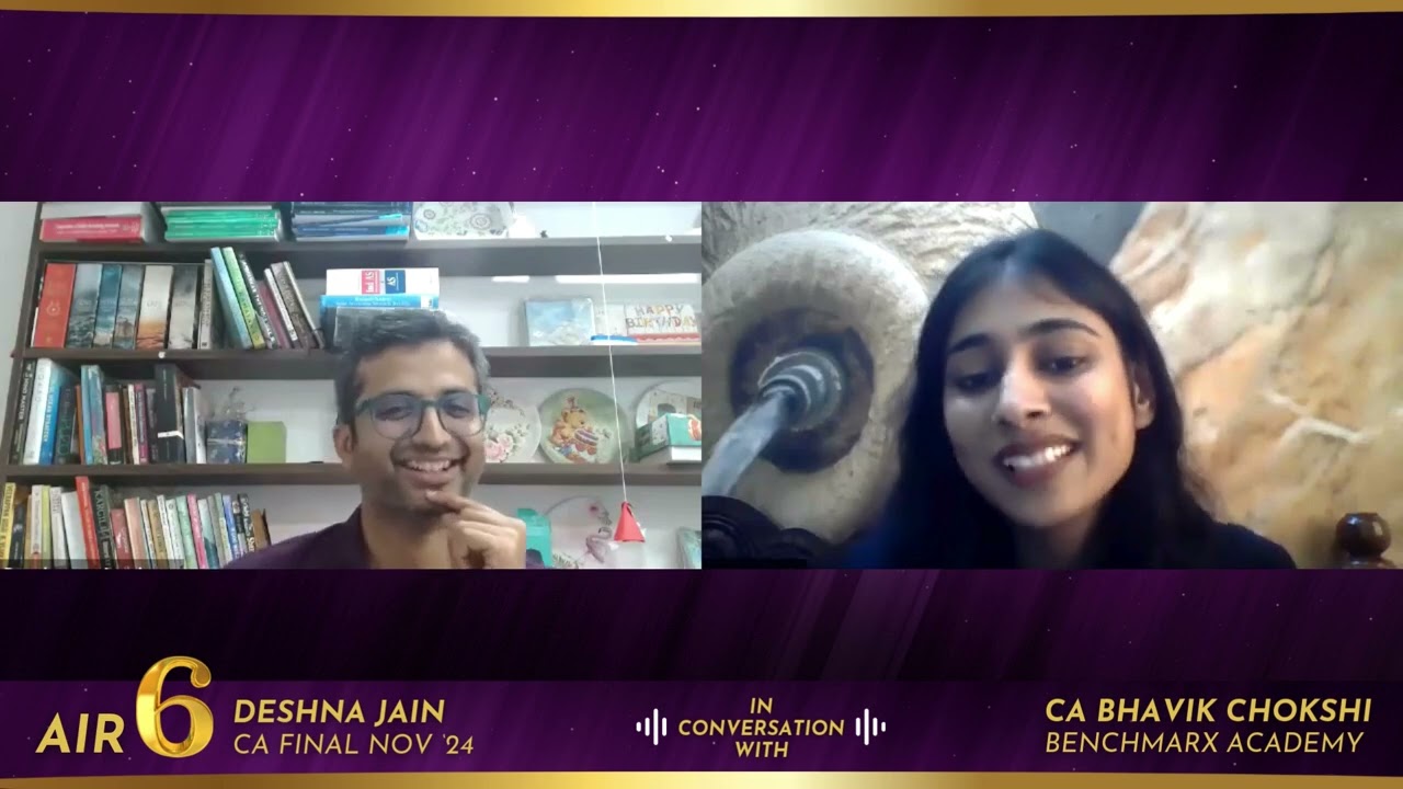 CA Final Deshna Jain AIR 6's Journey | Aiming for the Top,  Self Control & Discipline & No means No!
