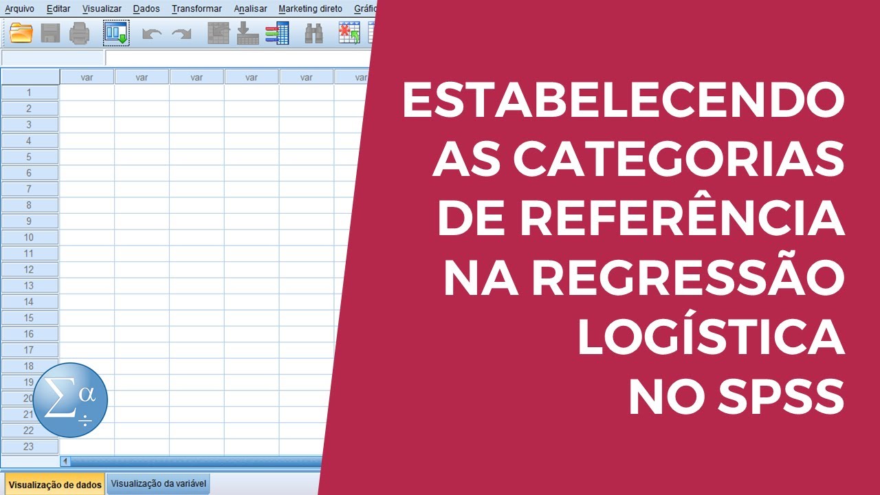 Estabelecendo as categorias de referência na regressão logística no SPSS