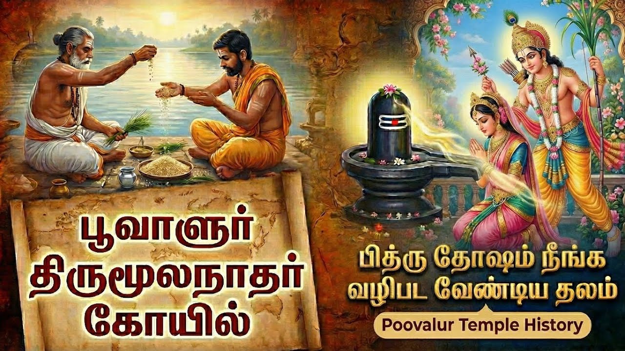 பூவாளுர் திருமூலநாதர் கோயில்: பித்ரு தோஷம் நீக்கும்  தலம் | Poovalur Temple Pitru Dosha Nivarthi