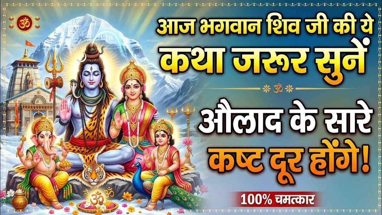 आज भगवान शिव जी की ये कथा जरूर सुनना | औलाद के सारे कष्ट दूर होंगे | Shiv Katha | Paramhansa Ji 🙏