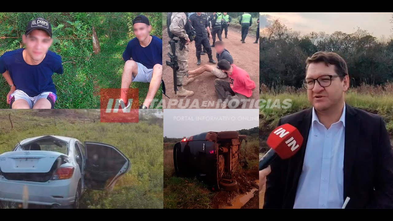 “LADRÓN SONRIENTE” VOLCÓ POR SEGUNDA VEZ TRAS HURTAR UN VEHÍCULO EN ENCARNACIÓN