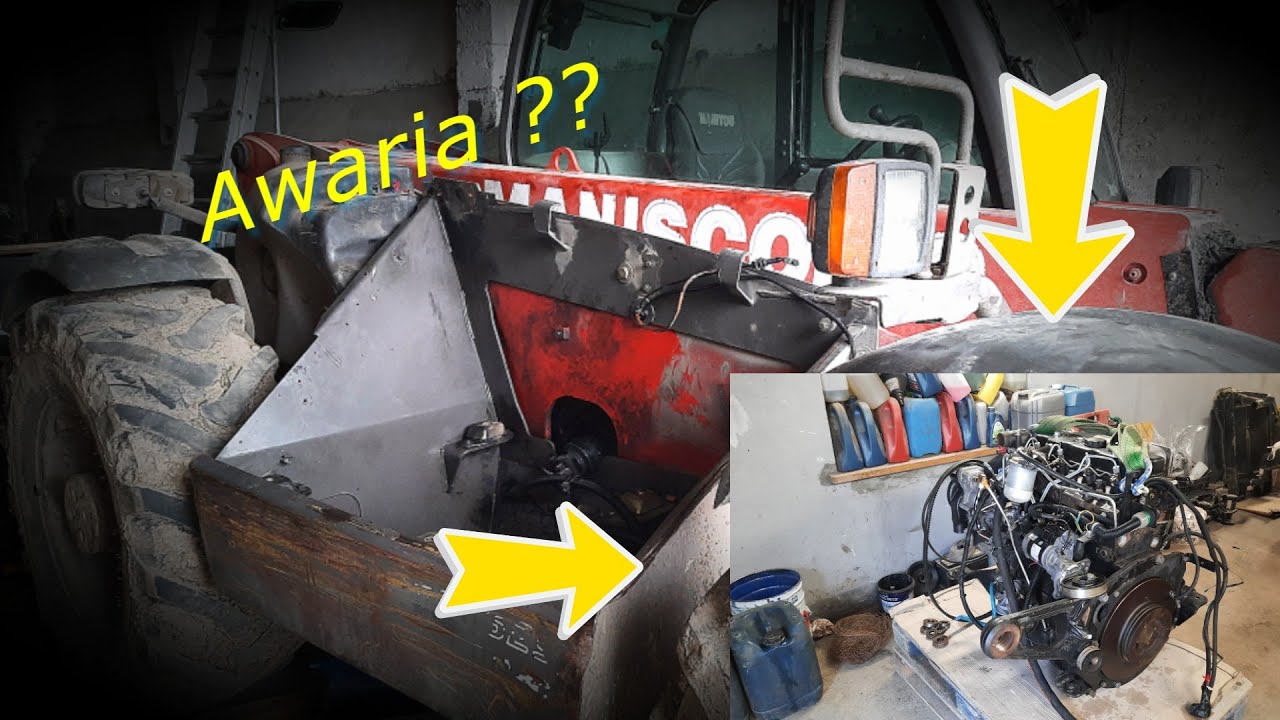 Awaria manitou | Wyciągamy silnik |