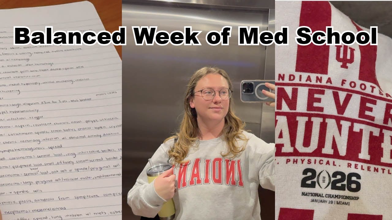 Balance as a Second Year Med Student | M2 Study Vlog