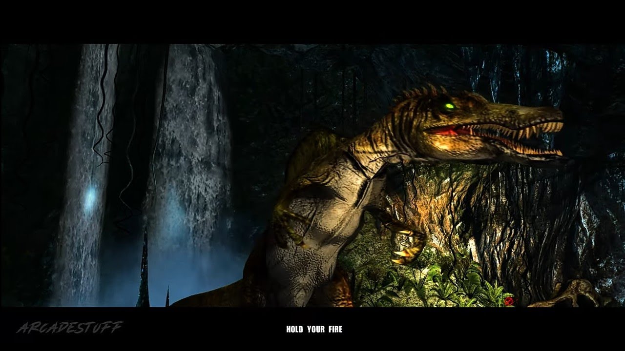 Jurassic park arcade spinosaurus stage 1 to 3 | Level 3 to level 5 boss