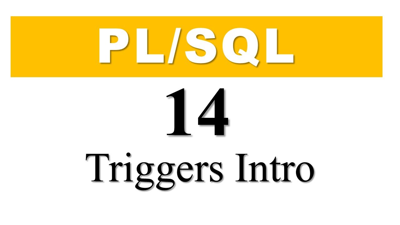 Учебник PL/SQL 14: Введение в триггеры PL/SQL в базе данных Oracle Автор: Маниш Шарма