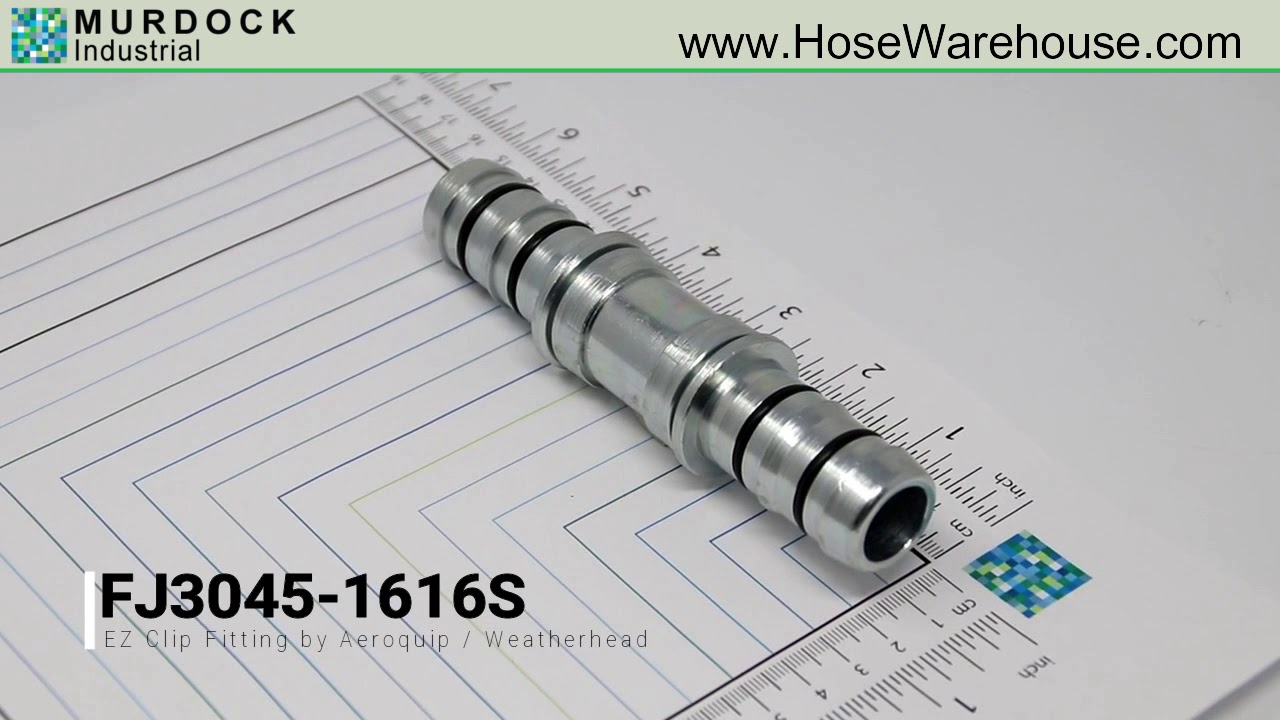 Eaton Aeroquip Weatherhead FJ3045 1616S EZ Clip Fitting Done