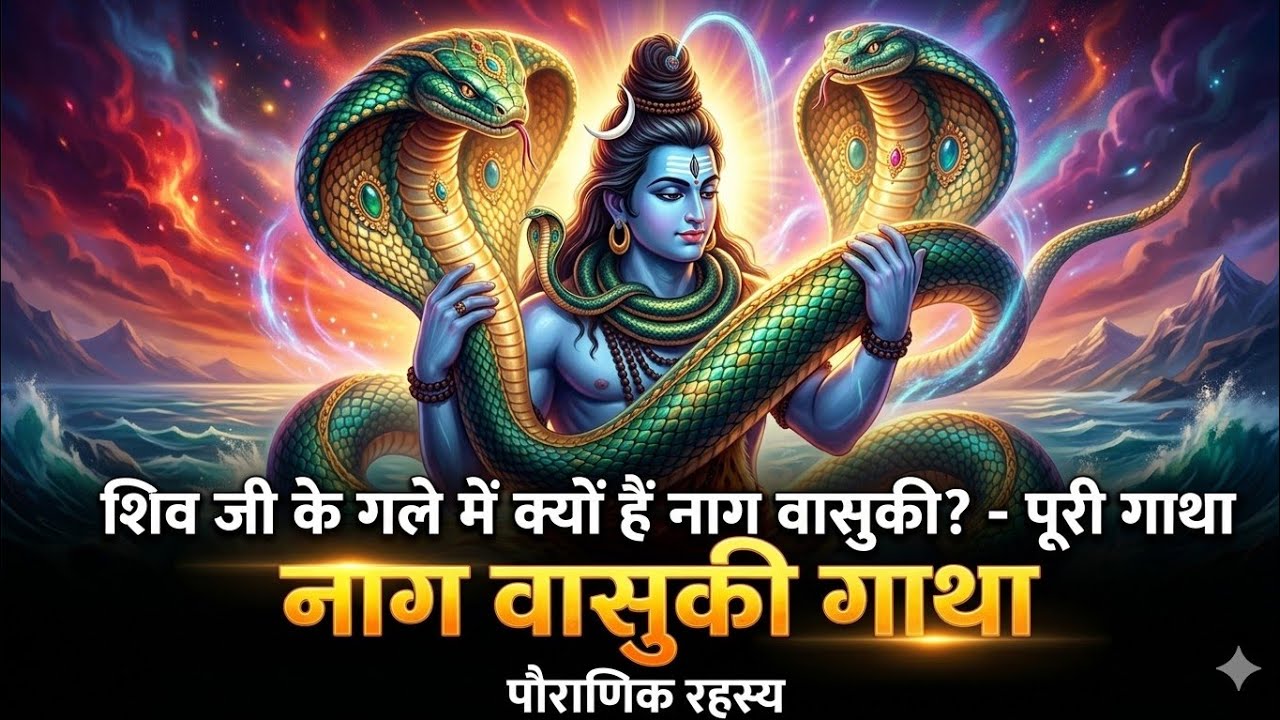 शिव जी के नाग वासुकी की कहानी | वासुकी की शिव भक्ति  | 🔱 Vasuki Naag Story in Hindi 🔥 #mahadev #shiv