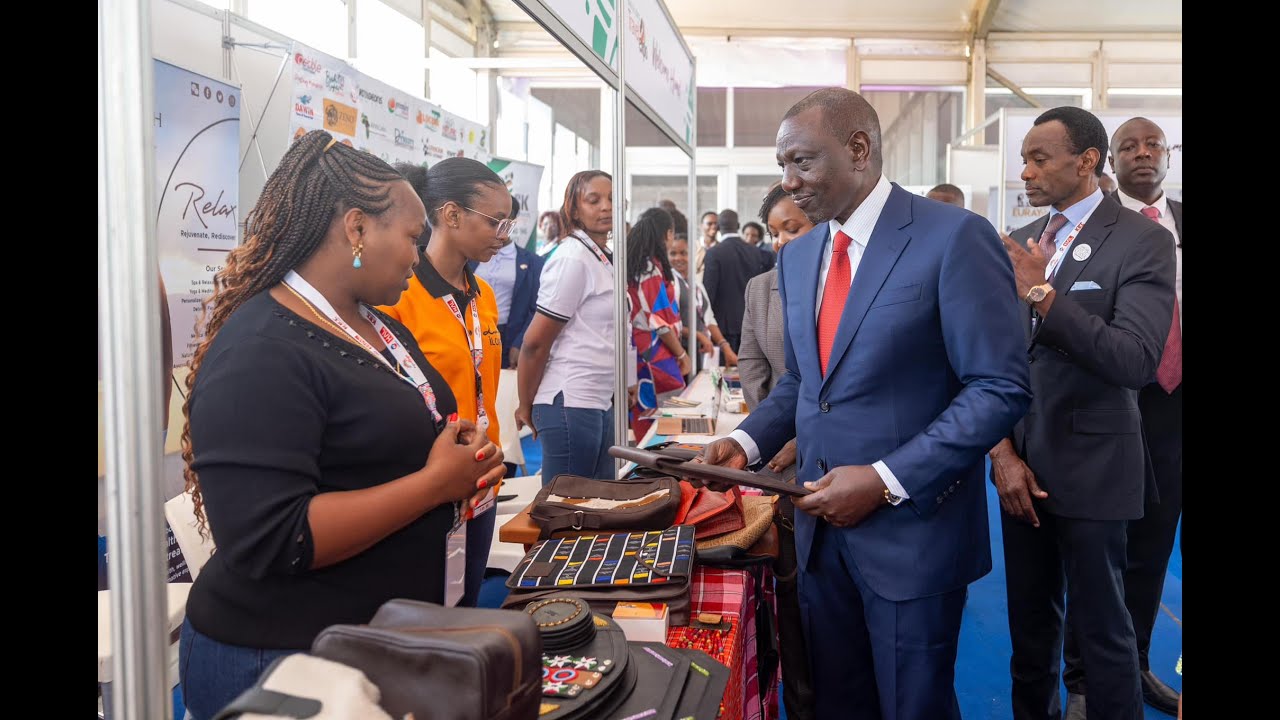 President Ruto attends the Inua Biashara MSME Exhibition at KICC, Nairobi.