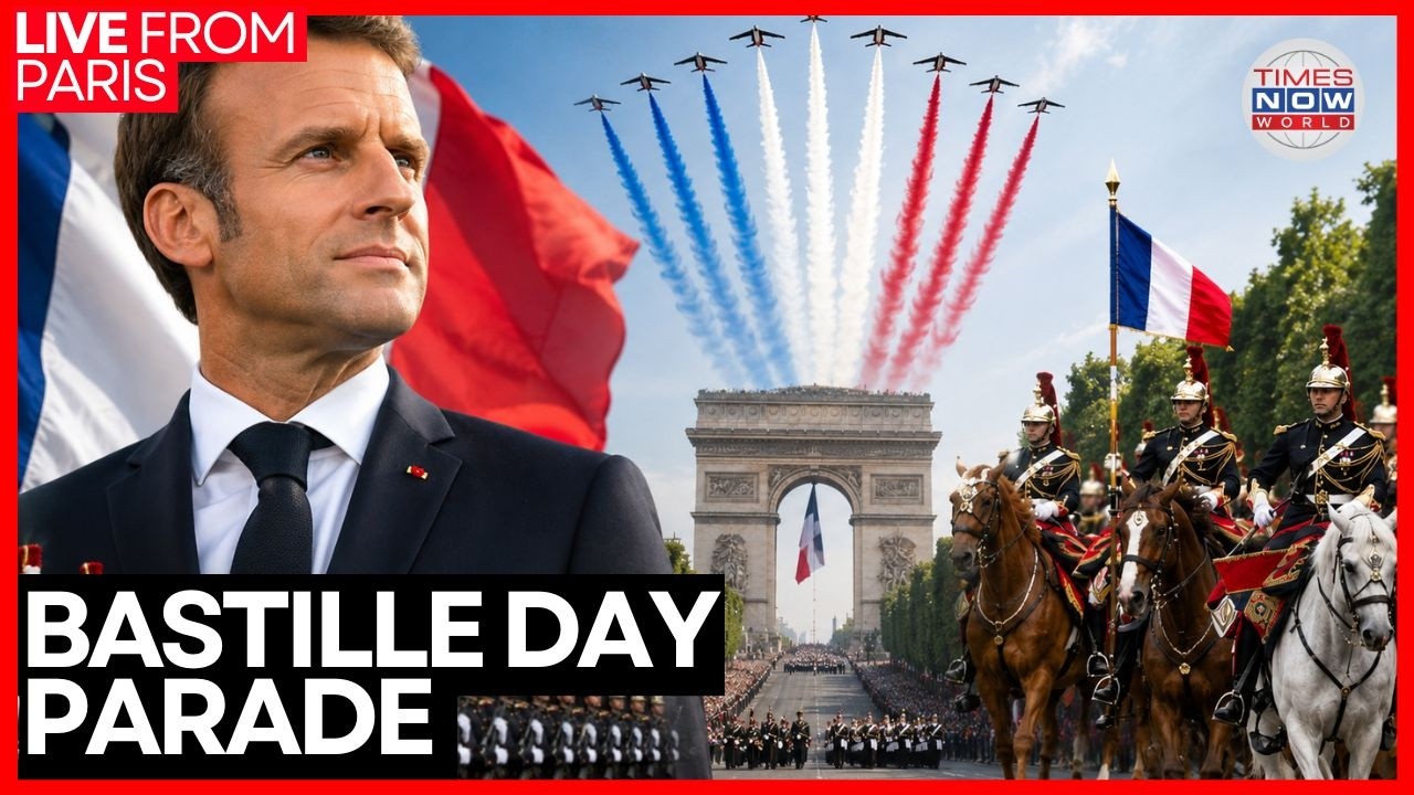 BASTILLE DAY PARADE LIVE | Macron & Zelenskyy Lead Huge Military Display In Paris | Times Now World
