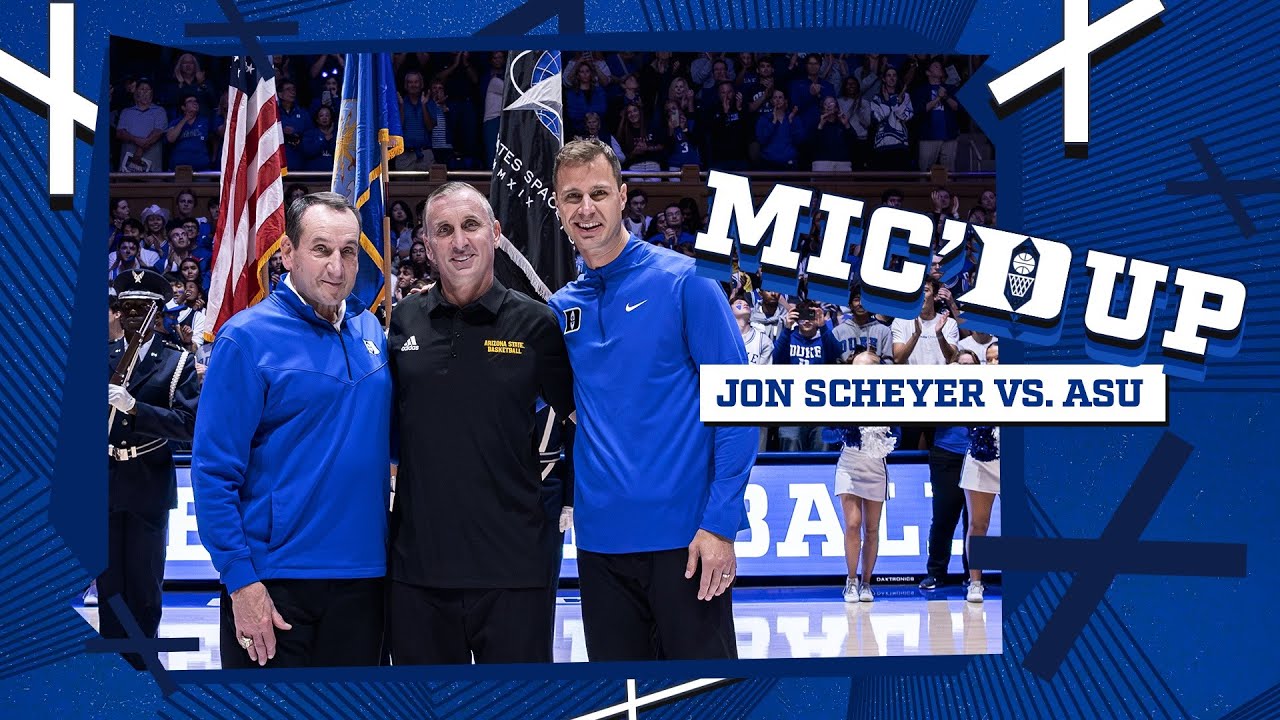 Jon Scheyer Mic'd Up - Duke vs. Arizona State (10/27/24)