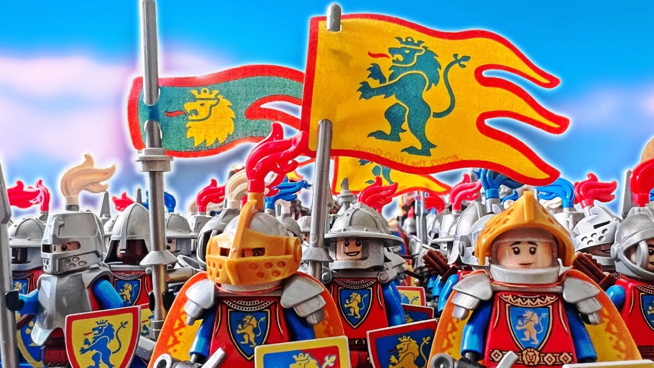 Собираем армию LEGO Lion Knight | Выживут ли они?