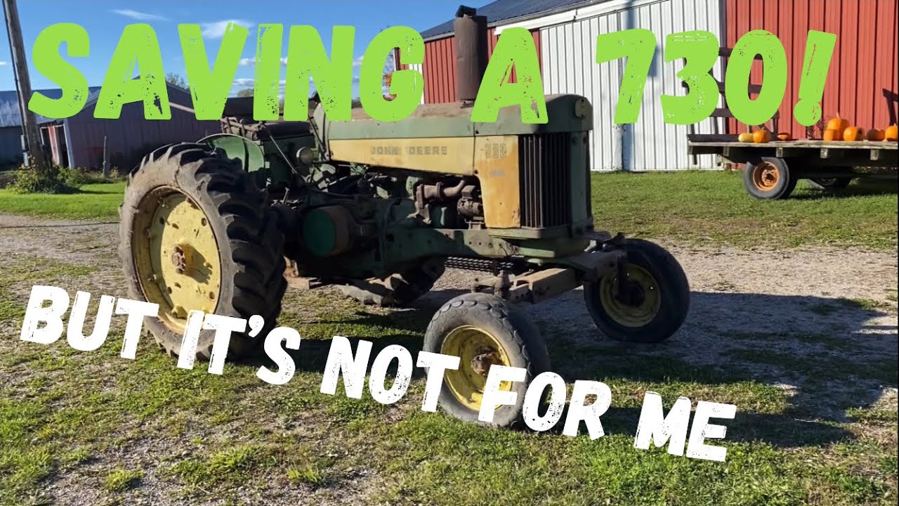 На ферме с JT. Спасаем John Deere 730 для друга.