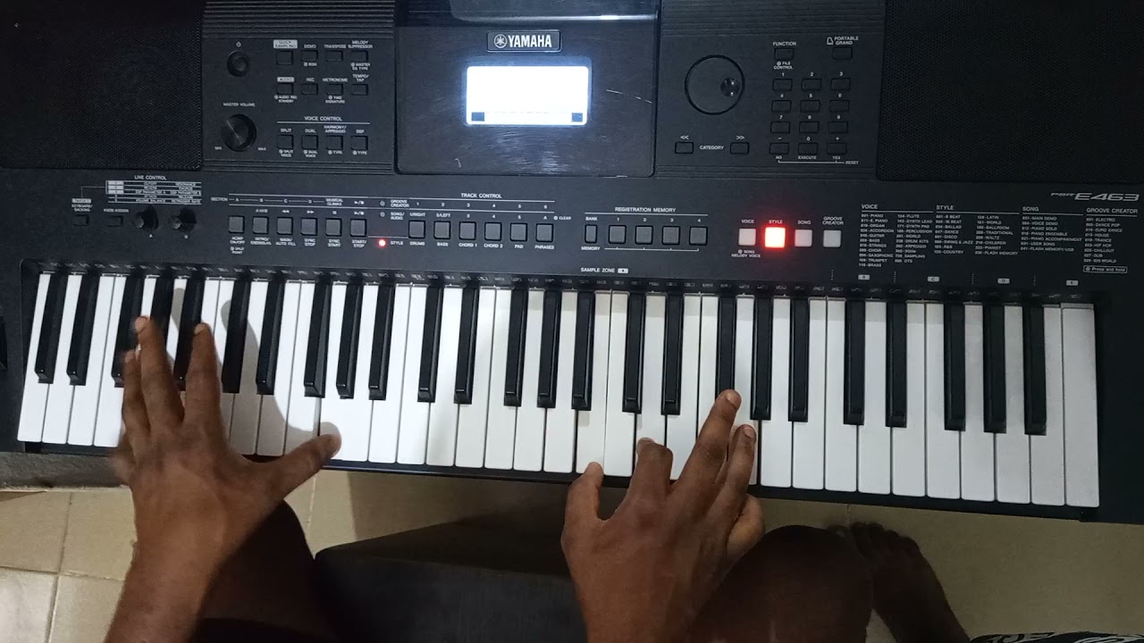 How to play Abide with me in the key of C