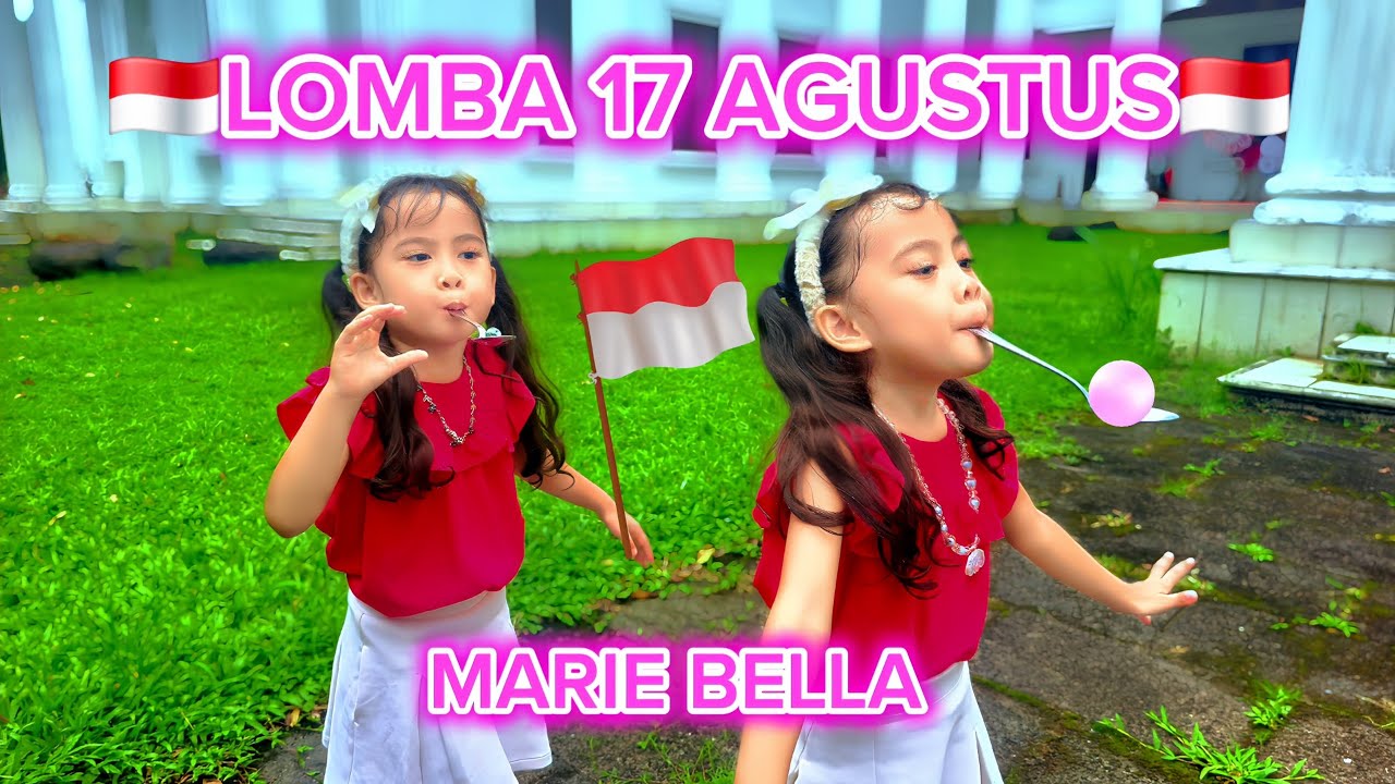MARIE BELLA LOMBA 17 AGUSTUS DI RUMAH PUTIH🇲🇨✨️‼️ #vlog  