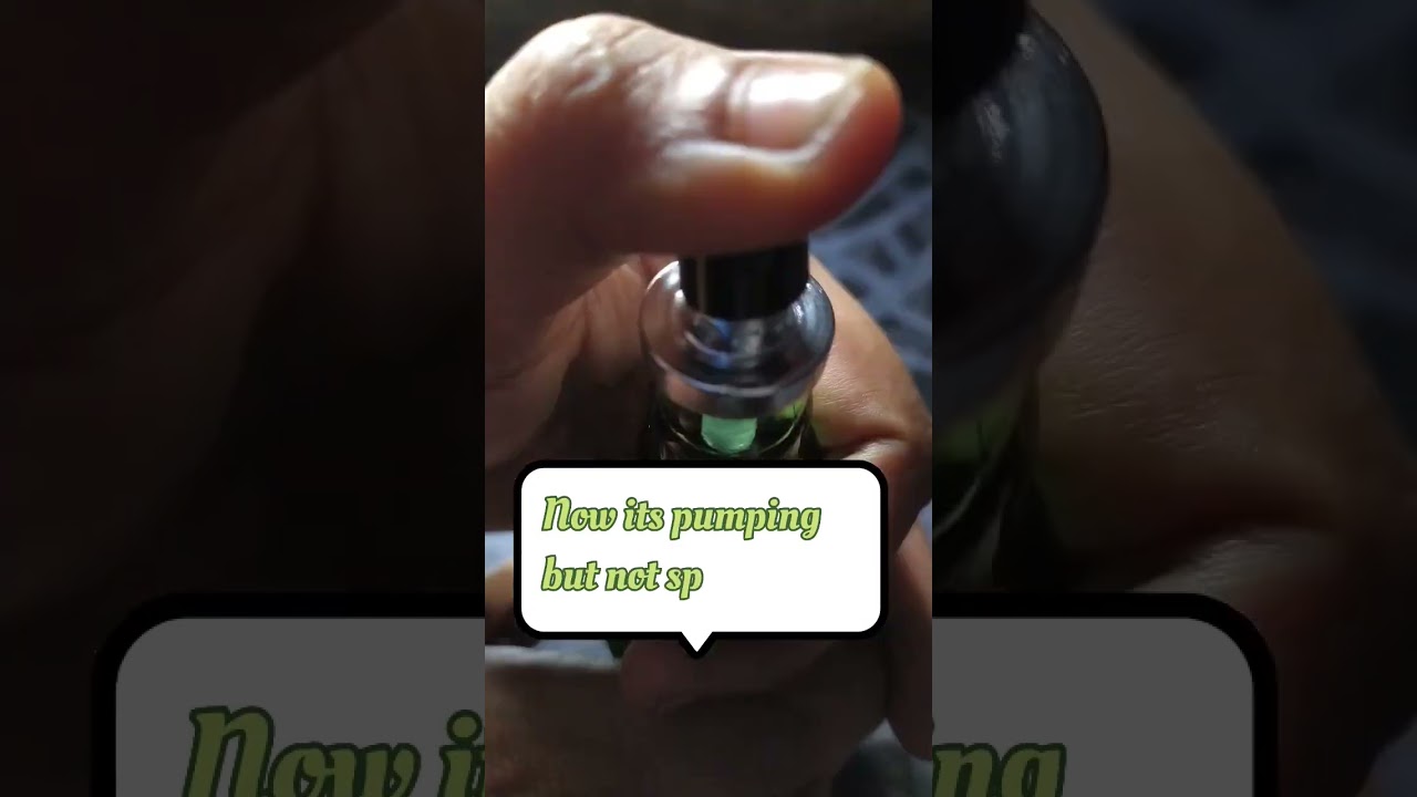 Perfume is not pumping  and spraying 💯💯
