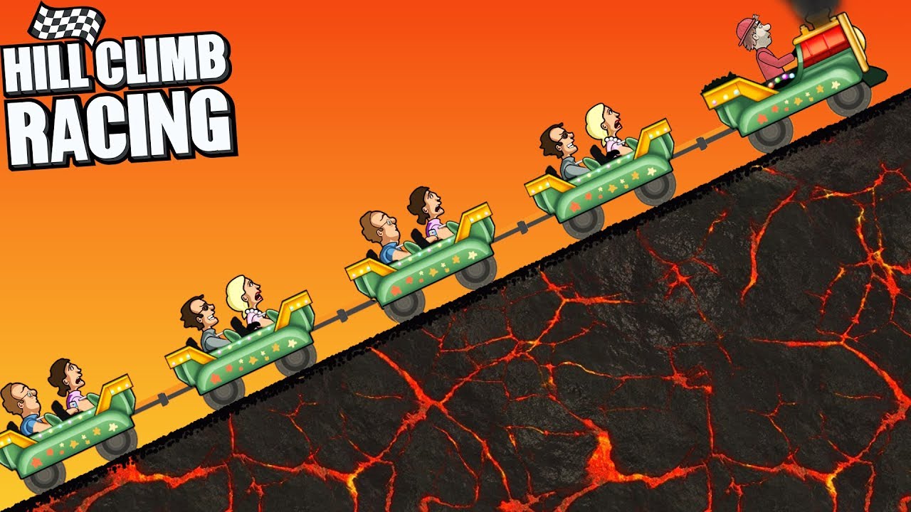 Hill Climb Racing - Kiddie Express on VOLCANO 3931m New Record
