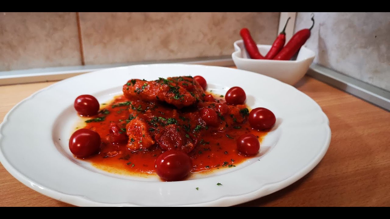 Oslić u pikantnom umaku,Hake in spicy sauce,Seehecht in einer würzigen Sauce,CookingTime
