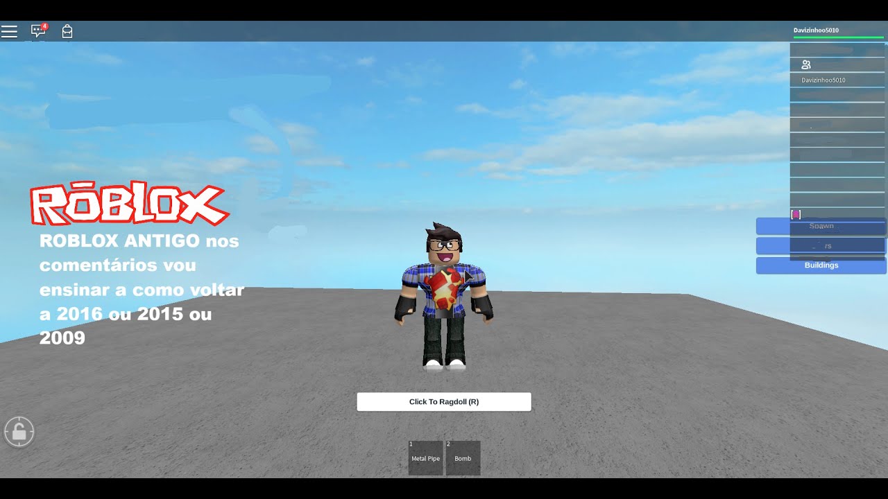 (parte 1) jogando o jogo da parede vermelha no roblox antigo