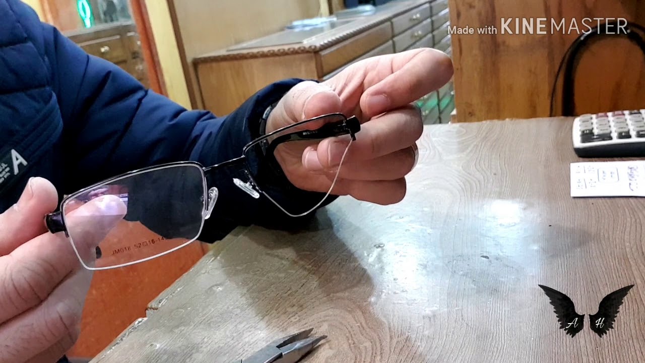 ازاى تصلح نظارتك 2 (كيفية تغيير خيط النظاره الهاف فريم)